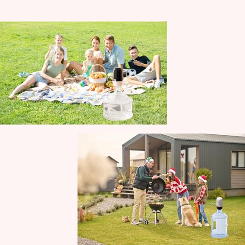 True Dual Water Pump 5 Gallon Water Dispenser,Portable High Battery Capacity USB Charging Water Jug Pump Easy to Use Water Dispenser for 5 Gallon Bottle Camping - view 7