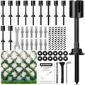 Wire Trellis Kit, 12-Set 1/8” Black Crosshead Hubs, No Cable