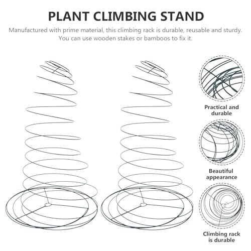 2pcs Spiral Vegetable Plant Support Stainless Steel Cage - view 6