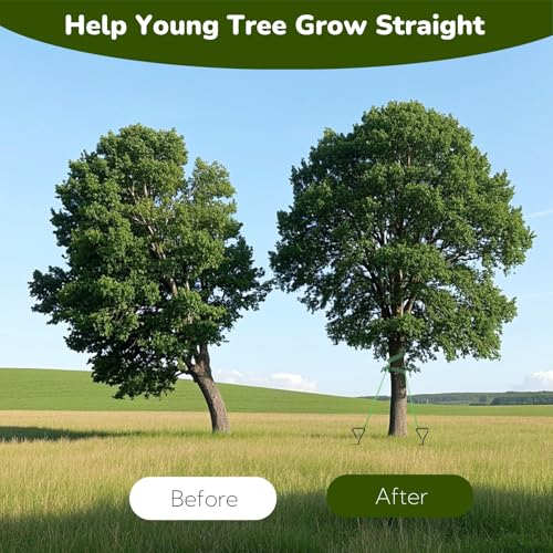 6 Pack Tree Stake Kit, Tree Straightening Kit for Leaning Tree, Spiral Trampoline Anchors High Wind Heavy Duty for Camping Tents, Car Ports, Swing Sets, Canopies, Sheds, 15.8 inches - view 3