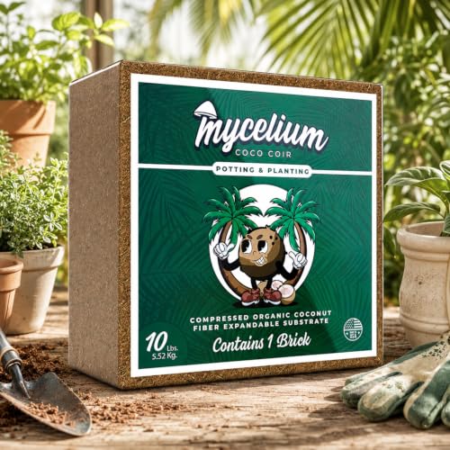 Coco Coir Brick I Expandable Organic Coconut Fiber Substrate I Plants Potting Soil Mix for Indoor & Outdoor Gardening, Succulents & Cactus I OMRI Certified & Non-GMO Soil Alternative, 10lbs - view 2