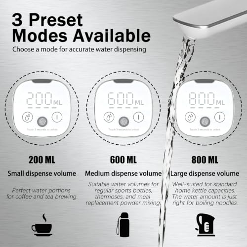 Water Dispenser for 5 Gallon Bottle, Digital Display, 4 Water Modes, White - view 4