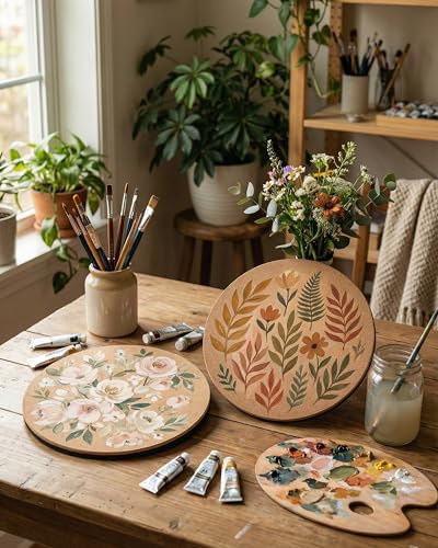 18 Inch Cork Plant Coasters, 2 Pack Large Round Plant Mats for Planters - view 5