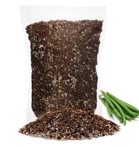 Premium Organic Potting Soil for Green Beans - (1 Quart Bag)