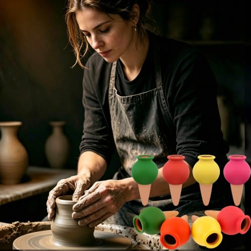 4 Pack Terracotta Self Watering Globes, Self Plant Waterer, Watering Spikes, Cute Colorful Ball, Aqua Bulbs for Indoor, Automatic Plant Watering Devices, & Silicone Fold Funnel - view 7