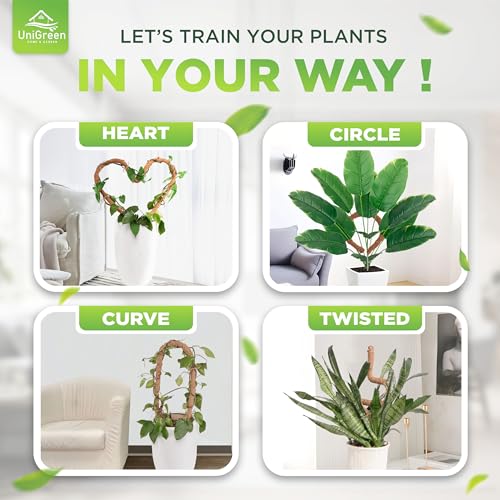 UNIGREEN 2Pack 47'' Premium Bendable Moss Pole - Monstera Plant Support - Plant Trellis Moss Pole for Plants - Moss Poles for Climbing Plants - Plant Sticks Support for Indoor/Outdoor Plants Potted - view 5