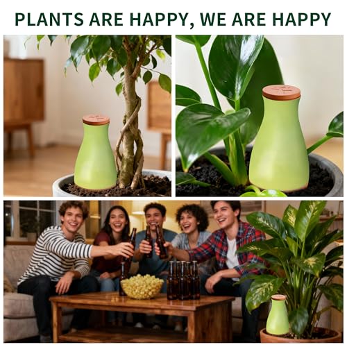 16 oz Drip Irrigation Stakes, Large Plant Watering Globes, Olla Pots Plant Watering Devices, Self Watering Planter Insert, Watering Spikes for Outdoor Indoor Everyday Vacation Use, 4-Pack - view 5
