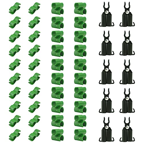 50PCS Connector Clip Set for 11mm Plant Trellis Gardening Stakes