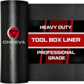 Tool Box Liner 20" wide x 19 Ft, 1/8" Thick Heavy Duty Toolbox Drawer Liners for Tool Chest Cabinet Workbench & Garage Shelf, Protective Non-slip Mat for Mechanics & Workshops, Black
