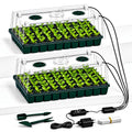 2-Pack 60-Cell Seed Starter Tray with Grow Light, 1-24H Timer