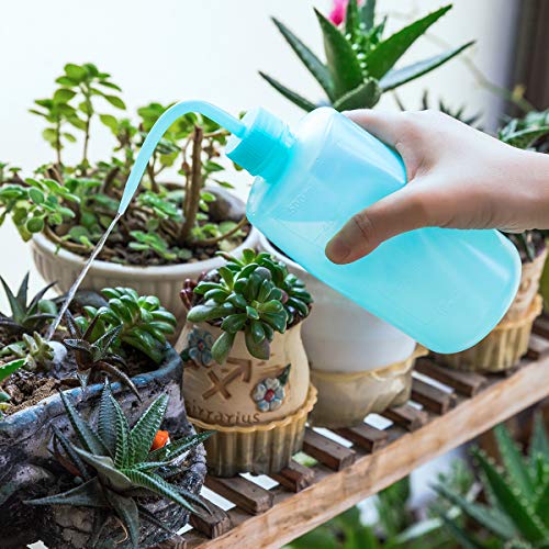 Squeeze Bottles Succulent Watering Bottle 500ml Blue Water Squirt Irrigation Bottle Squeeze Sprinkling Can Plastic Wash Plant Bottle 2pc - view 5