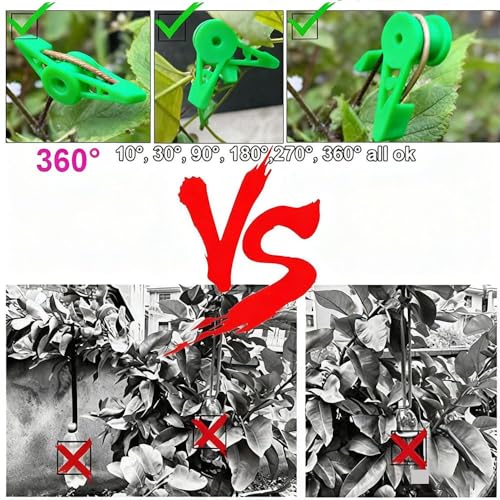 Plant Training Clips 40 Pack, Adjustable Branch Bender Stem Trainer - view 2