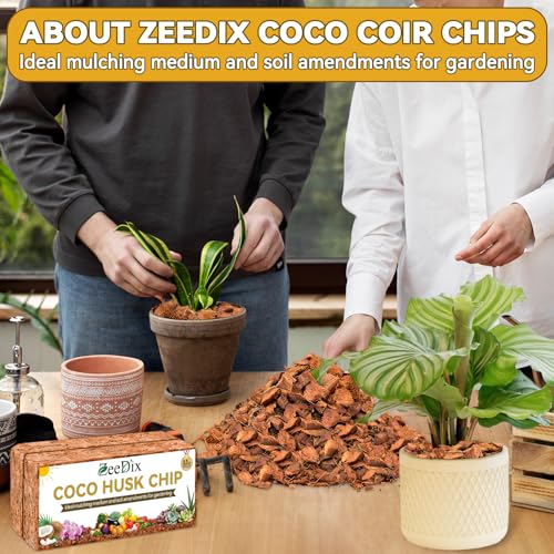 Coco Chips Mulch for Plants, 100% Organic Coco Husk (8-Pack) - view 6