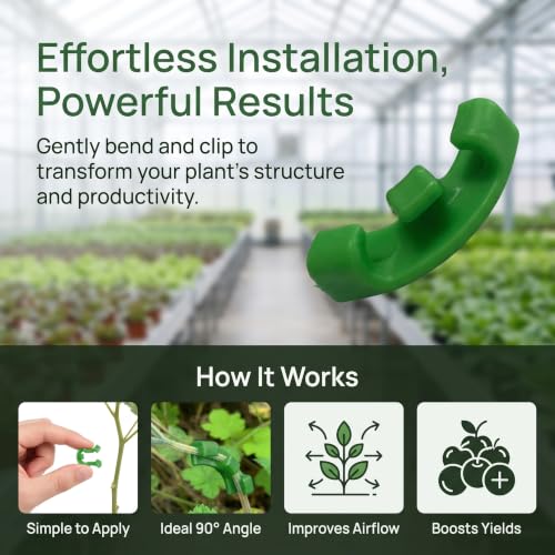 36Pcs 90 Degree Plant Trainer Clips for Low Stress Training and Trellis Growth - Bend Stems, Increase Yield & Airflow - view 4