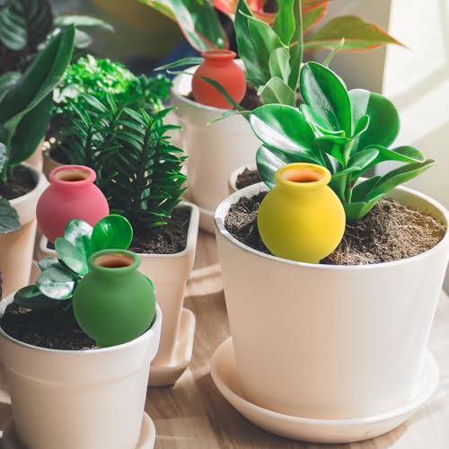 4 Pack Terracotta Watering Spikes, Self Watering Globes - view 4