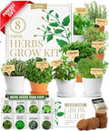 8 Herb Garden Kit, Indoor Growing Kit, Gardening Gifts for Women