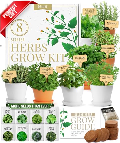 8 Herb Garden Kit, Indoor Growing Kit, Gardening Gifts for Women