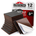 Non Slip Furniture Pads – 12 Premium Furniture Grippers 3"!