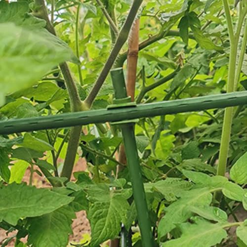 50pcs Green Plastic Plant Trellis Connector Clip for Bean Stakes - view 4
