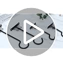Bird Feeder Hanger 16-24", Adjustable Hanging Plant Brackets, Black - view 7