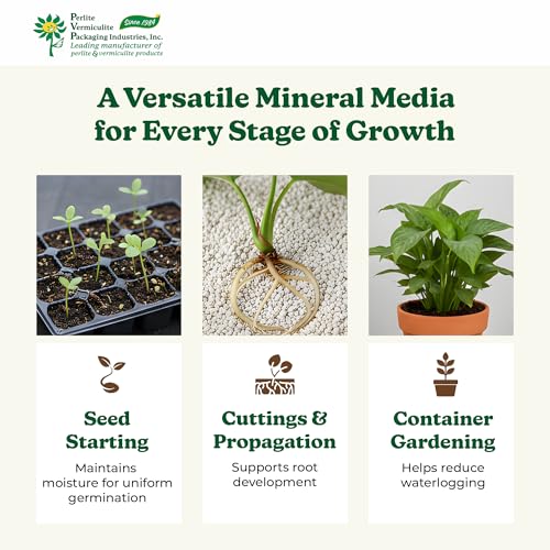 PVP Industries Organic Coarse Perlite for Planting and Garden Soil, 120 Qt - view 5