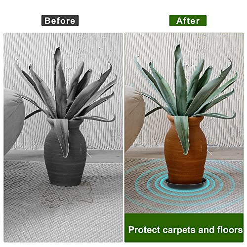6 8 10 Inch Plant Saucer 12 Pack Round Plant Tray Plastic Plant Drip Trays - view 5