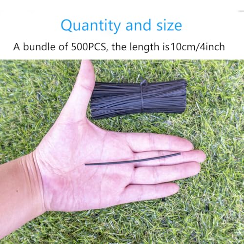 Plastic Black 4" Twist Ties, Reusable Cable Ties,Long Garbage Bag Twist Ties, Trash Bag Coated Ties, Twisty Ties for Organizing, Plant Hollding, Office, Christmas Tree (500 Pcs/4 inch) - view 2