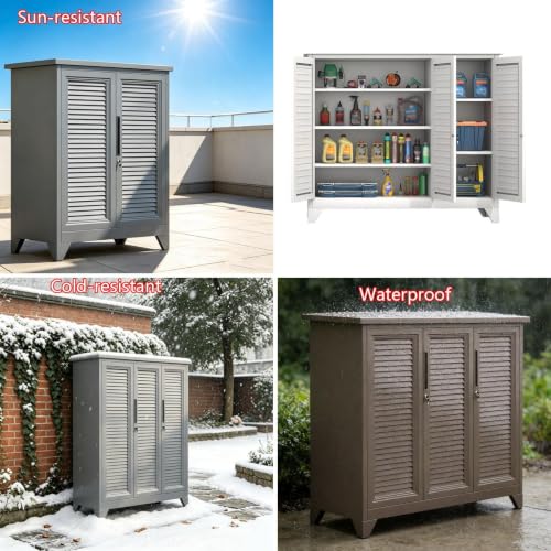 Balcony Storage Cabinet, Weather‑Resistant Cabinet - view 4