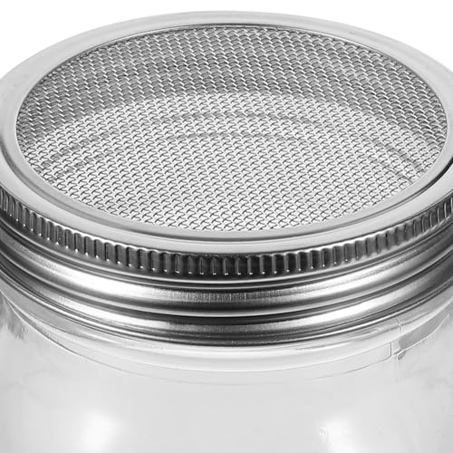 Wide Mouth Sprouting Jar Stand Kit with Stainless Steel Screen Lids - view 3
