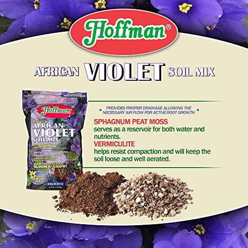 Organic African Violet Soil Mix to Promote Long Blooming Cycles and Increase Plant Growth, 4 Dry Quarts, 2 Pack - view 6