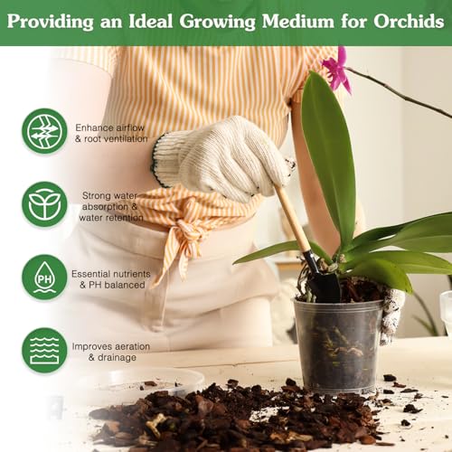 Orchid Potting Mix, 1 Quart Premium Orchid Bark Mix for Orchid Repotting - view 3