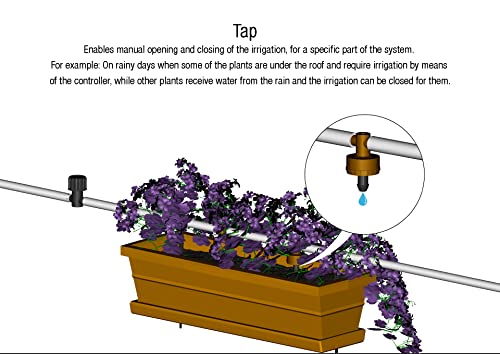 Balcony kit 9001BT Bluetooth Irrigation for Containers and Hanging Flowers Baskets Automatic Plant Watering System for Patio, Balconies Hydroponics & Roof Plants Water Saving Drip-Feed - view 5