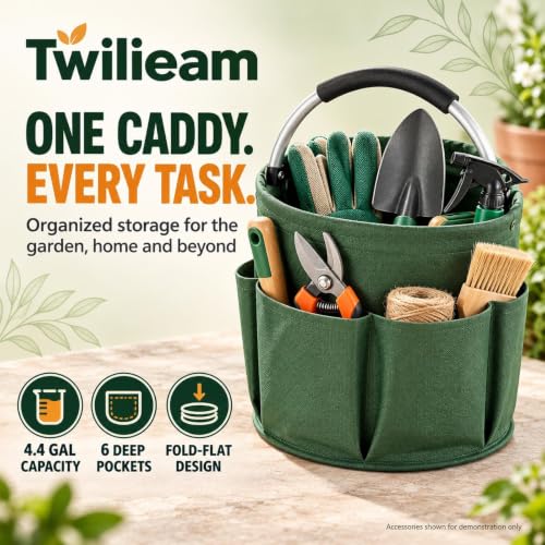 Multifunctional Foldable Gardening Storage Bags, 4.4 Gallon With 6 Pockets - view 5