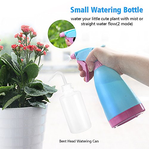 14 Pieces Succulent Plants Tools, Mini Garden Hand Tools Miniature Fairy Garden Tools Kit Bonsai Tools Planting Set with Scissors, Mini Rake, Shovel, Transplanting Tool Watering Can etc - view 2