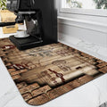 Absorbent Coffee Bar Mat for Espresso Machine Countertops, 20x12in
