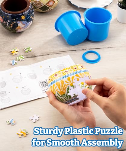 Unique 3D Puzzle Planter - 80 Plastic Pieces [K1108] - view 4