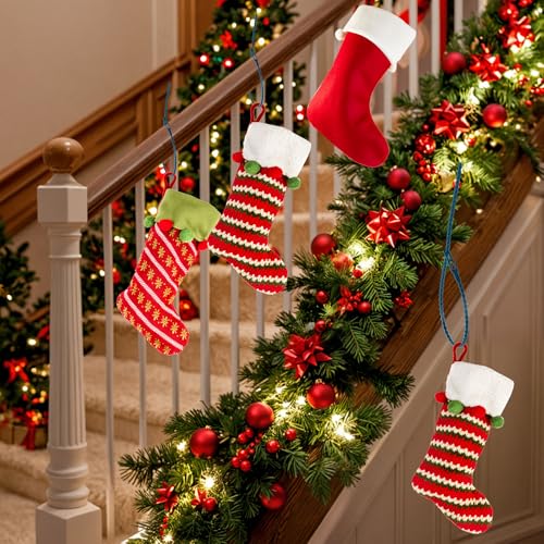 50pcs Christmas Garland Ties Green Banister Twist Ties Flexible Self Locking Nylon Strap 15.7Inch Adjustable Garland Hanger Decorative Holiday Wreath Hanger for Christmas Lights Wreath Making Stairway - view 4