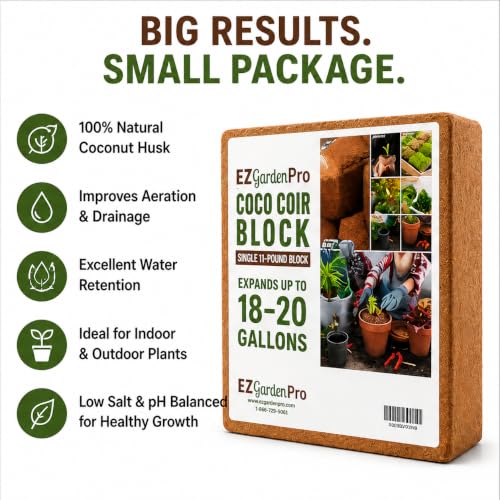 Organic Coco Coir Growing Medium 11 Pound Block - view 7