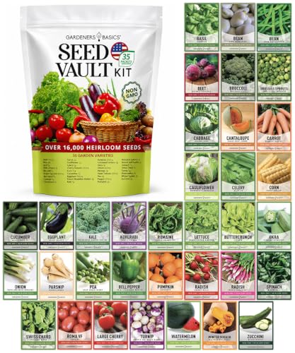 Survival Seed Vault Kit, Vegetable Seeds for Planting