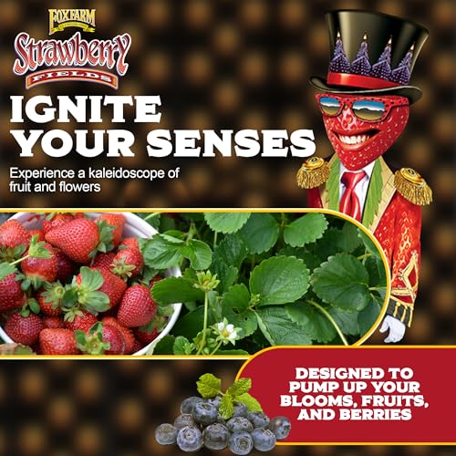 Strawberry Fields Fruiting & Flowering Potting Soil, 1.5cu ft (Pack of 4) - Designed to Pump Up Your Blooms, Fruits, and Berries - Made for the Fruiting and Flowering Stages of Plants - view 3