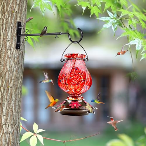 Bird Feeder Hanger 16-24", Adjustable Hanging Plant Brackets, Black - view 5