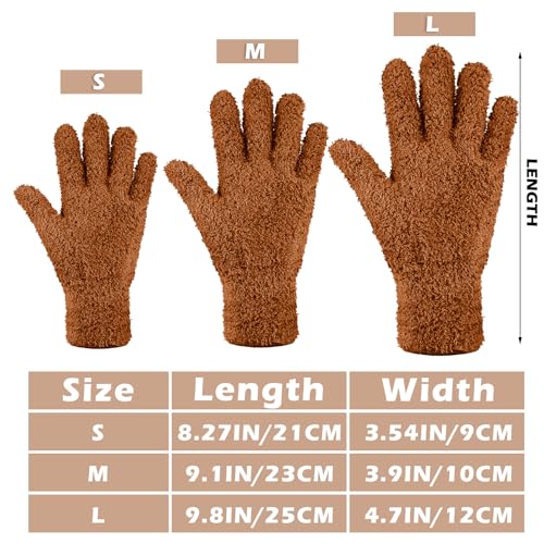 3 Pairs Microfiber Dusting Gloves for Plants Leaf, Medium - view 3