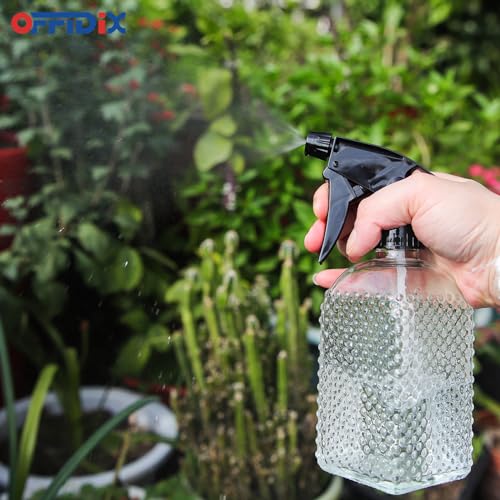 Clear Glass Plant Mister Watering Spray Bottle Adjustable Nozzle 13.5 oz - view 5