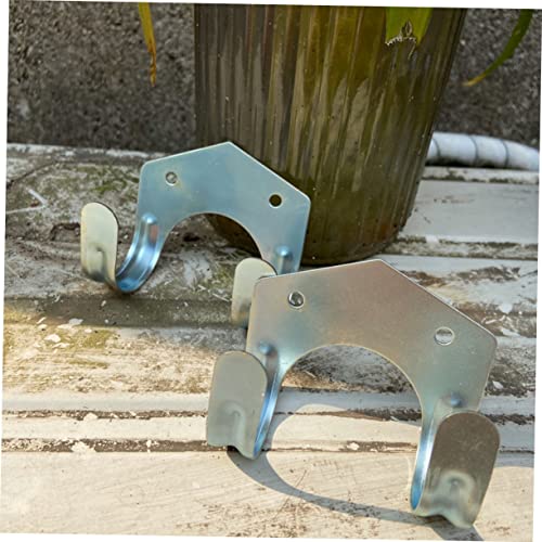 10 Pcs Iron Double Hook Rack for Gardening Tool Supplies and Hoses - view 5