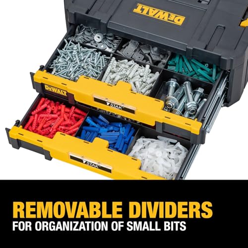 TSTAK Tool Storage Organizer with Double Drawers, Holds Up to 16.5 lbs. (DWST17804) - view 5