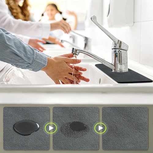 Diatomaceous Faucet Drain Pad Sink Quick Drying Splash Mat - view 5