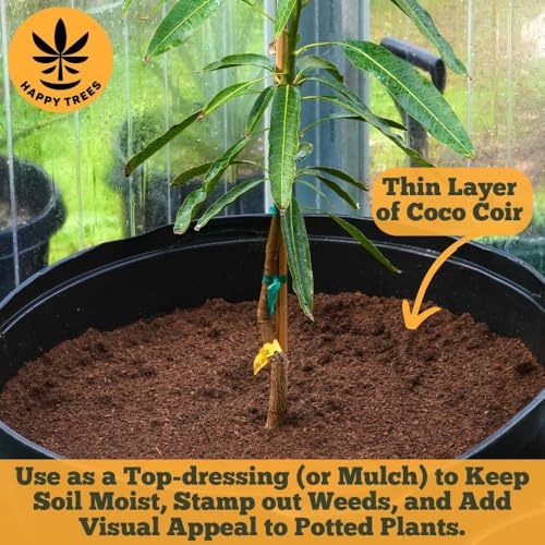 Happy Trees Coco Coir Loose Coconut Fiber Growing Medium, Organic, 9 Quarts - view 7