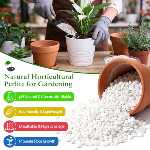 4QT Perlite for Plants, 3-6mm Soil Mix Amendment for Succulent - view 2