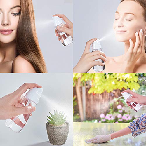 Small Spray Bottle with Fine Mist, 2 Pack 3.4oz/100ml TSA Approved Travel Size, Refillable Empty Mister Spray Bottles for Hair, Face, Plants, Cleaning, Cosmetics & Essential Oils - view 5