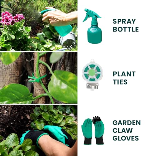 Stainless Steel 11 Piece Heavy Duty Garden Tool Set with Tote Bag – Premium Gardening Tools & Hand Tools Set | Perfect Gardening Gifts for Men & Women | Durable Garden Tools for Gardening - view 6